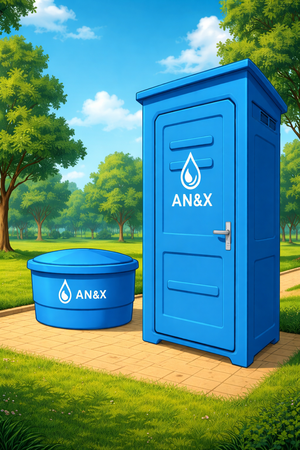 Banheiro hidráulico em fibra de vidro com biodigestor